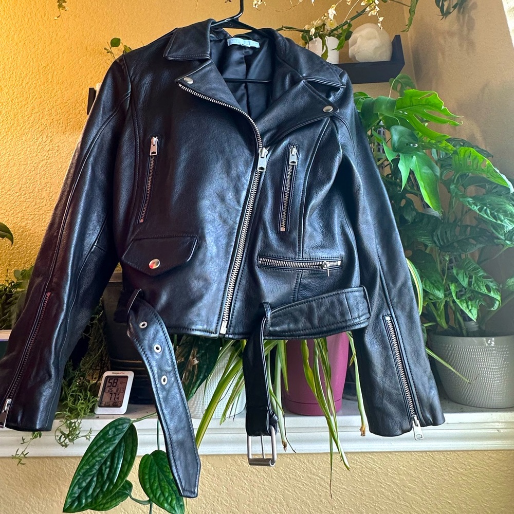 Antonio Melani Moto Leather Jacket